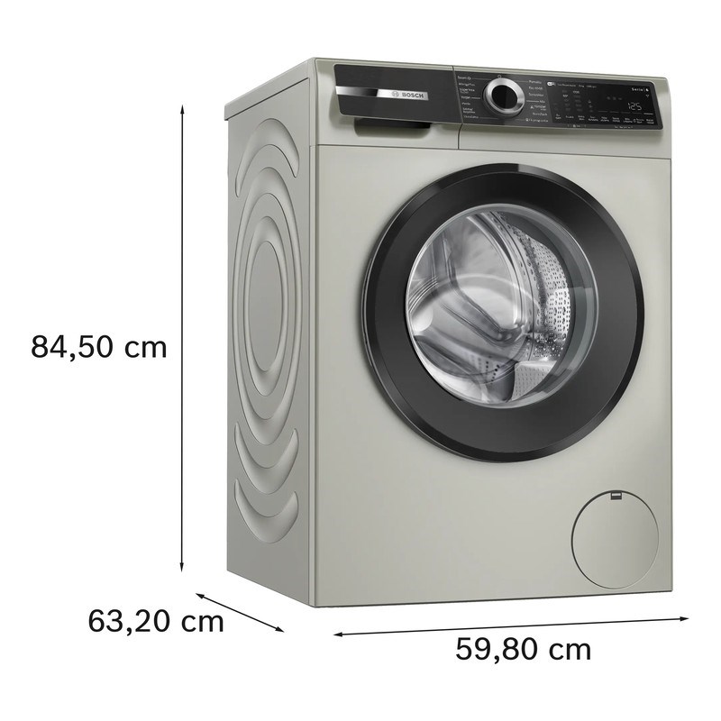 Bosch WGK252ZSTR 10 Kg 1200 Devir Gümüş Çamaşır Makinesi