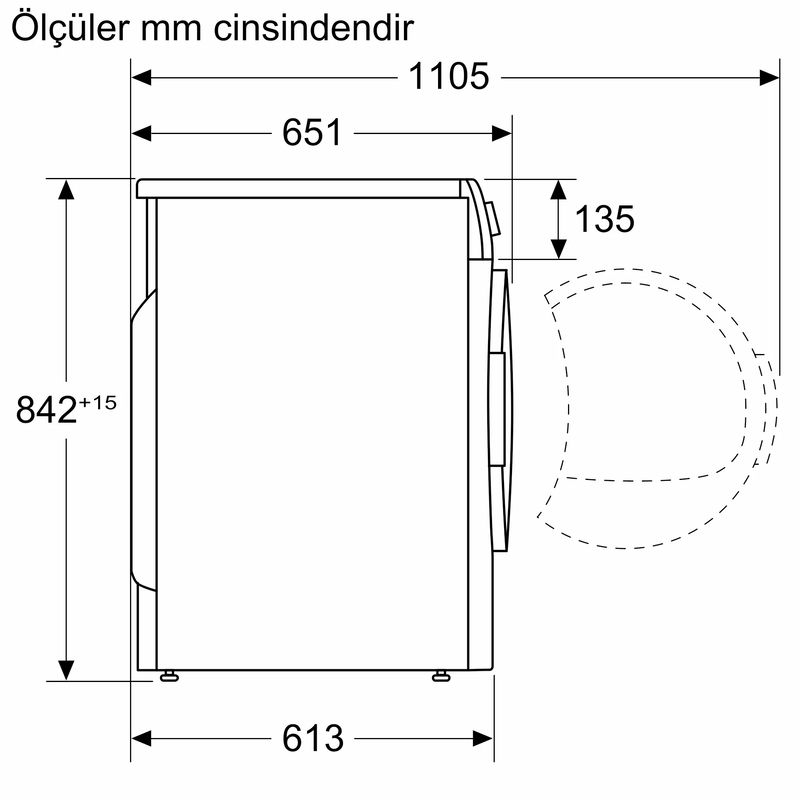 Bosch WQB245A0TR 9 Kg C Enerji Çamaşır Kurutma Makinesi