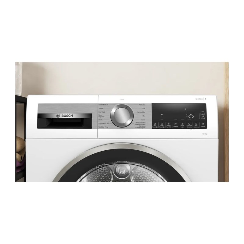 Bosch WQG25201TR 10 Kg Beyaz Çamaşır Kurutma Makinesi