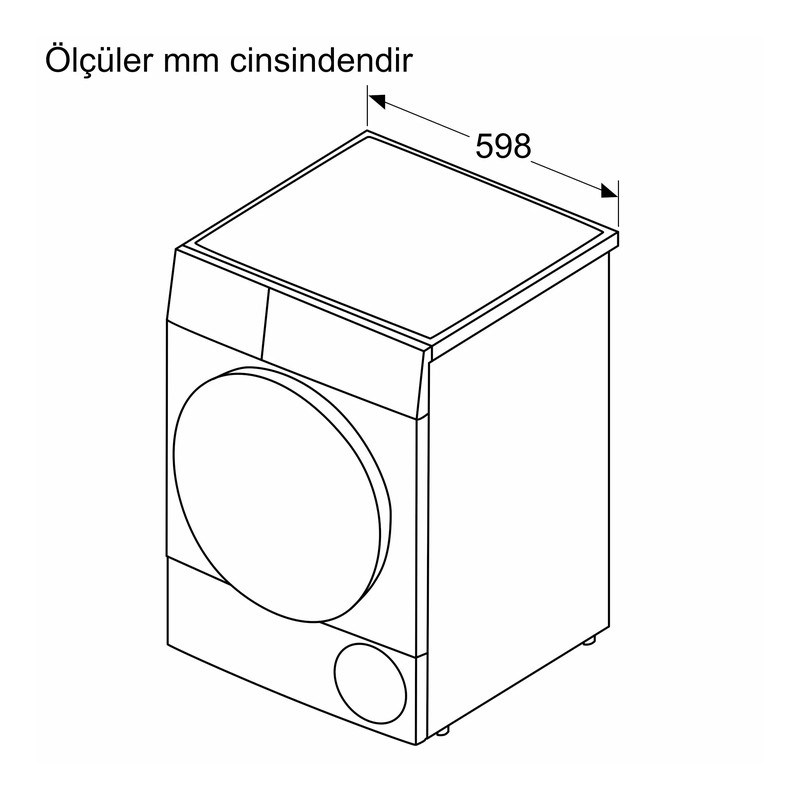 Bosch WQJ2520RTR 10 Kg Antrasit Çamaşır Kurutma Makinesi