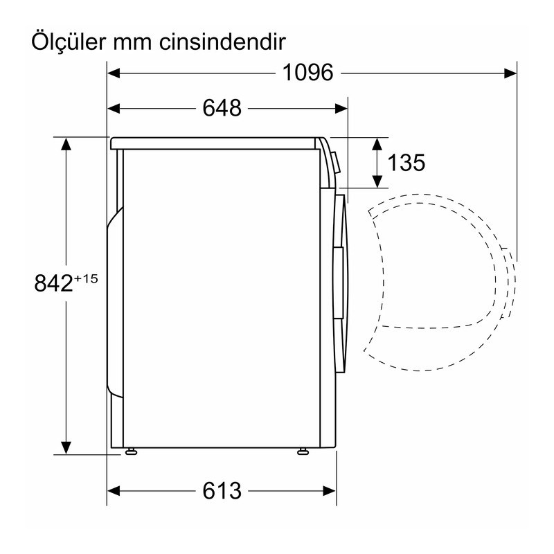 Bosch WQJ2520RTR 10 Kg Antrasit Çamaşır Kurutma Makinesi