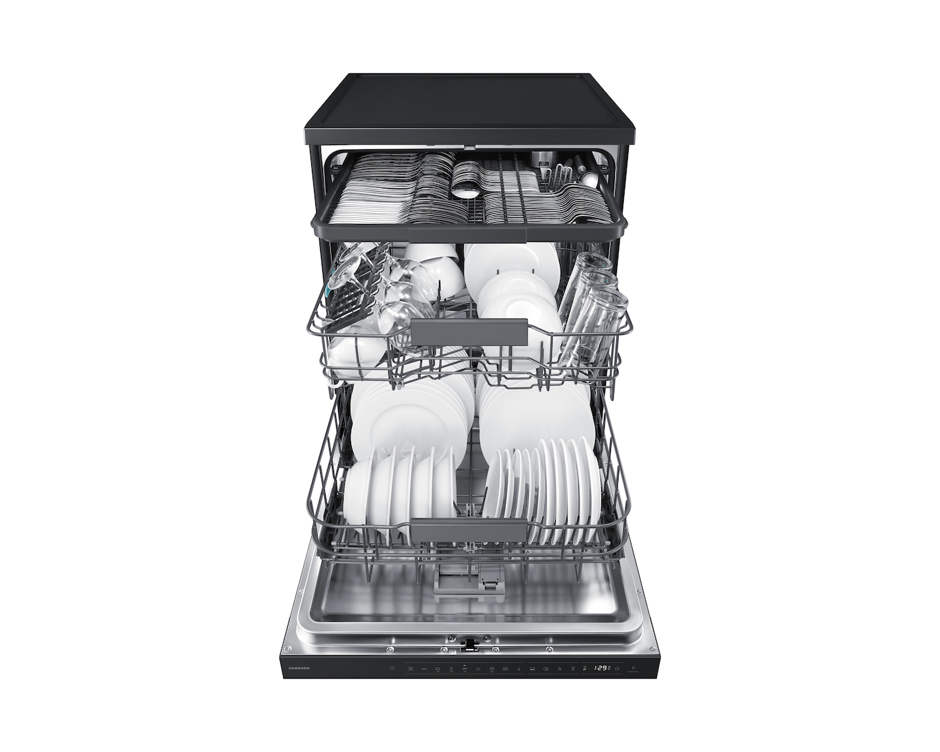 Samsung DW80H73YBFFTR 8+4 Programlı 14 Kişilik Siyah Bulaşık Makinesi