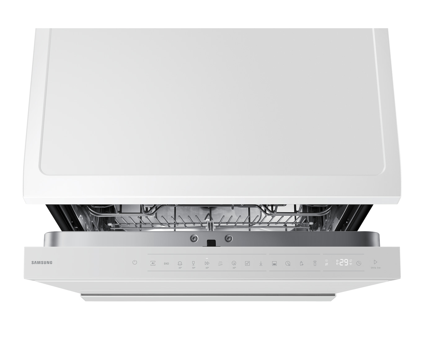 Samsung DW80H73YBFZTR 8 Programlı 14 Kişilik Yapay Zekalı Beyaz Bulaşık Makinesi