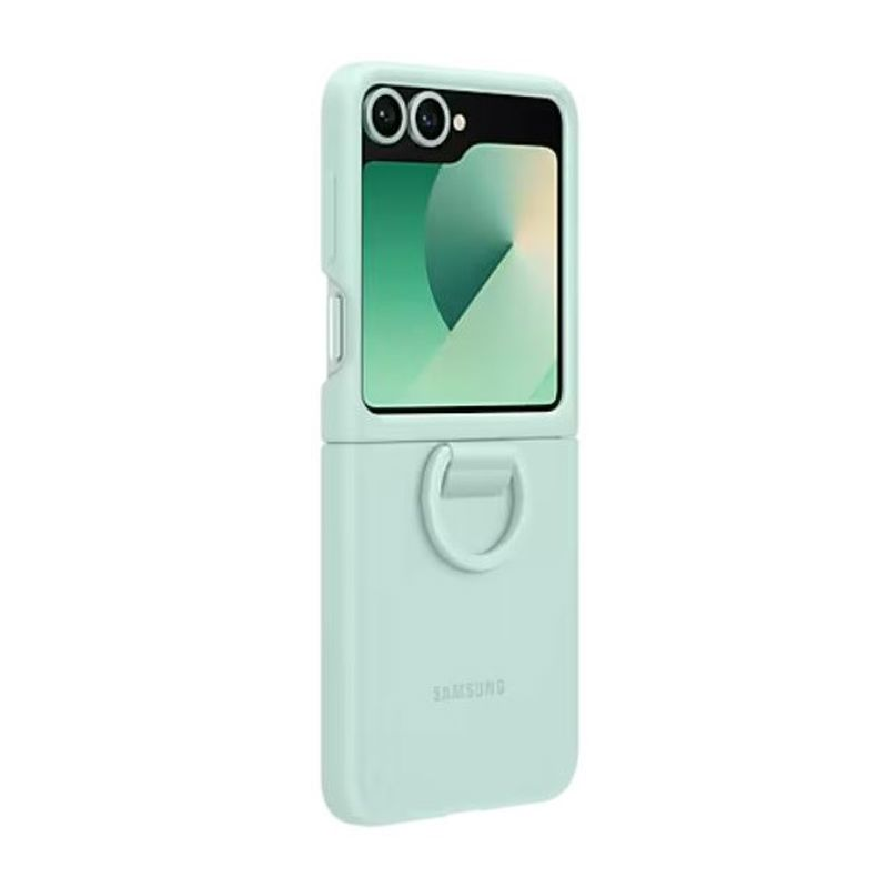 Samsung Galaxy EF-PF741TMEGWW Z Flip6 Yüzüklü Silikon Mint Kılıf