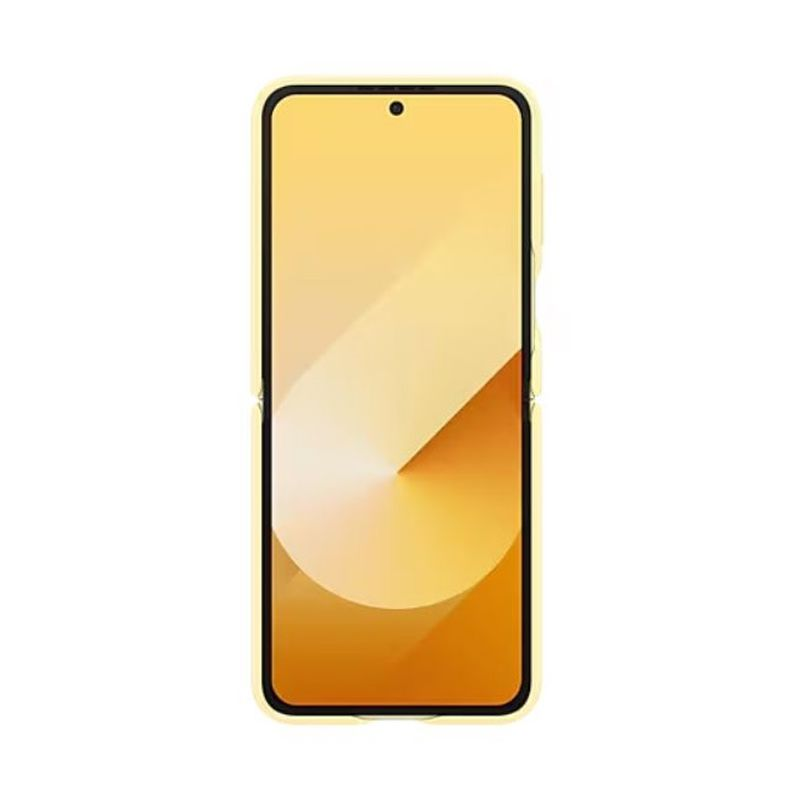 Samsung Galaxy EF-VF741PYEGWW Z Flip6 Vegan Deri Sarı Kılıf