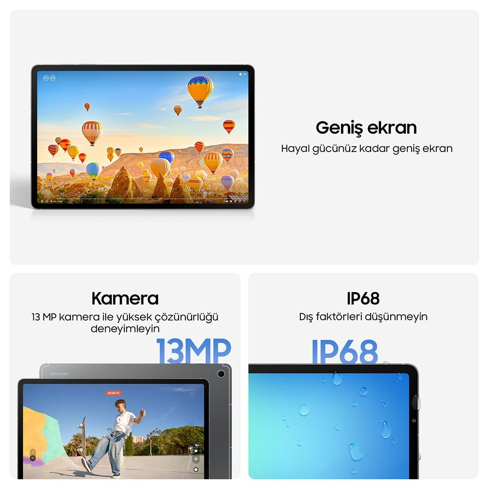 Samsung Galaxy Tab S10 Fe+ 256Gb 12GB-13.1''Android Tablet SM-X620NLBPTUR Mavi