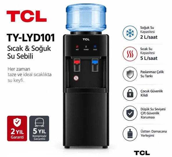TCL TY-LYD101 Sıcak Soğuk Su Sebili