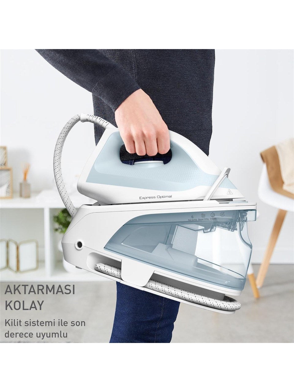 Tefal SV4210 Express Optimal 2200 W Buhar Kazanlı Ütü