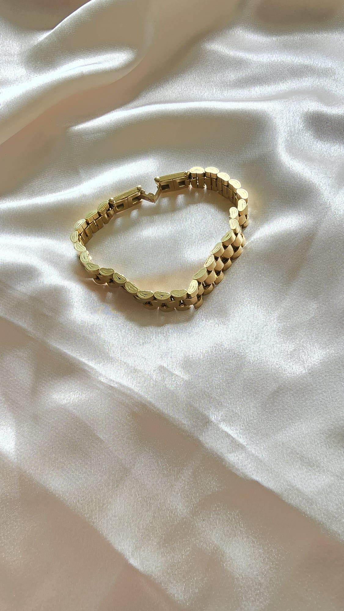Gold renk çelik erkek bileklik