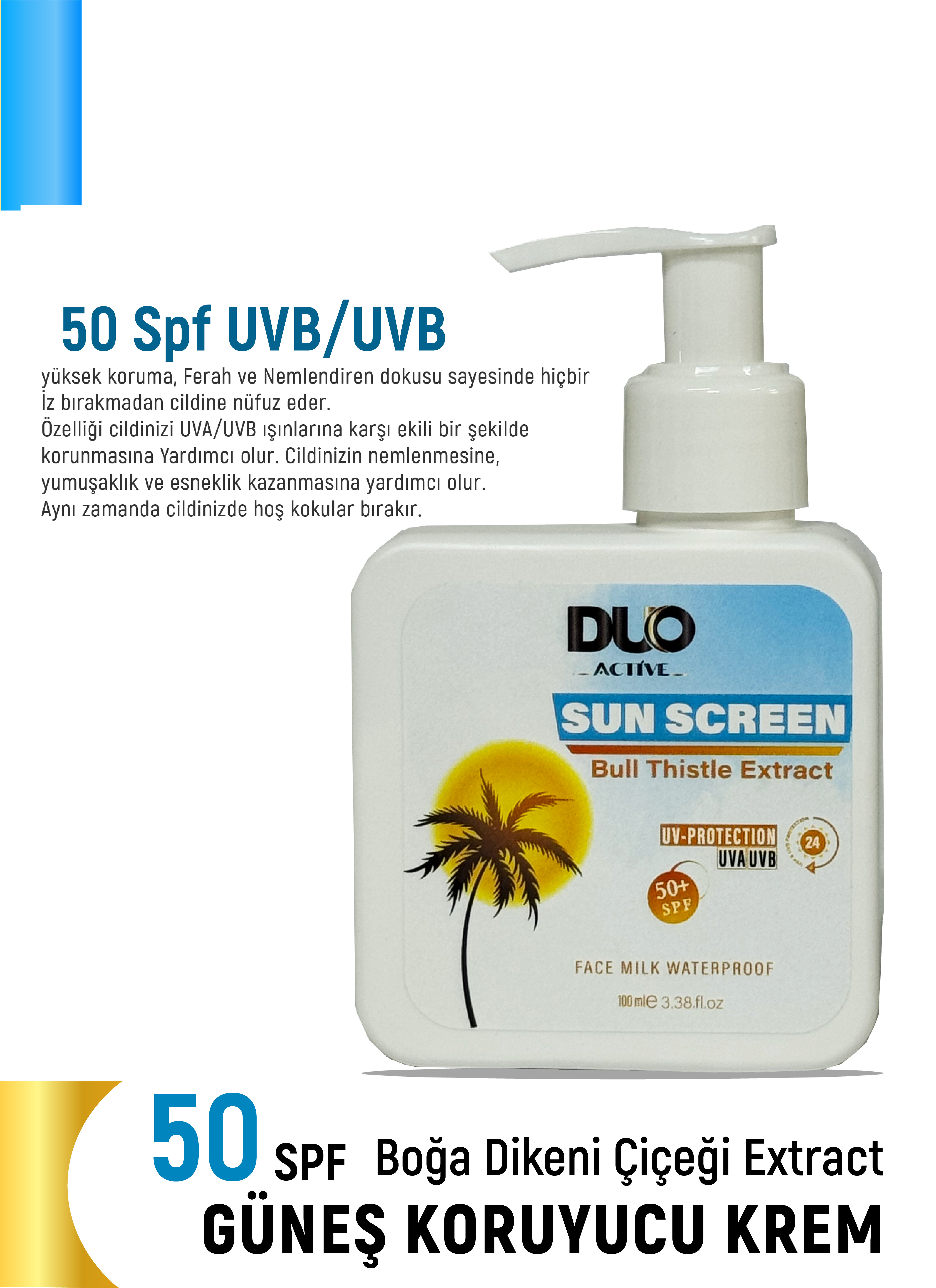 UVA/UVB Fps 50 Güneş Koruma Bakım Kremi