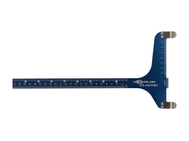 AVALON BOW SQUARES GAUGES - INCHES AND METRIC - BLACK ANODIZED