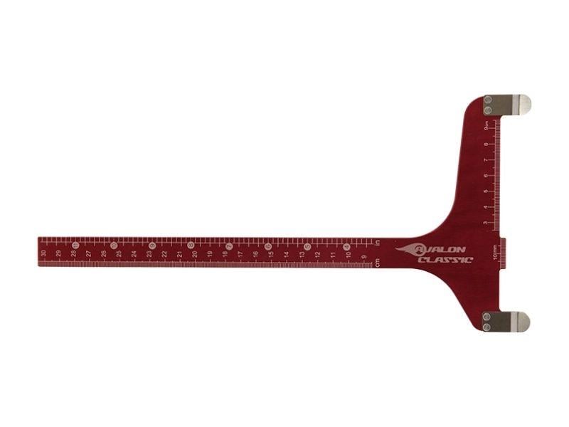 AVALON BOW SQUARES GAUGES - INCHES AND METRIC - BLACK ANODIZED