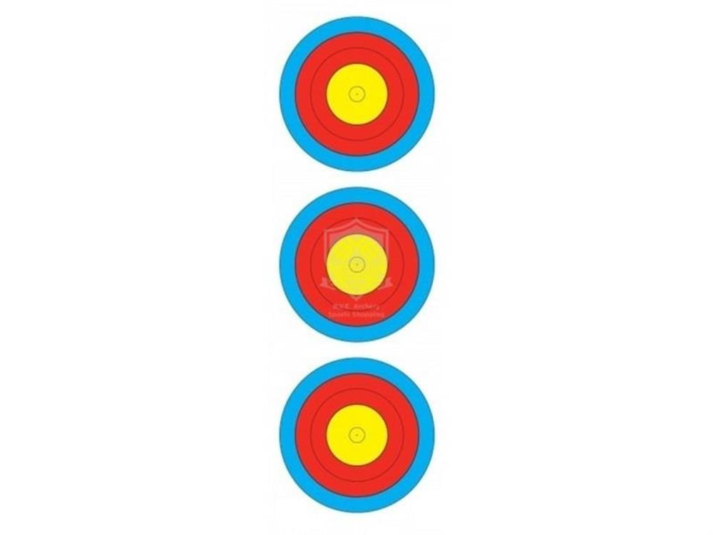 AVALON HEDEF KAĞIDI 3-SPOT CP 40 CM 5 HALKA