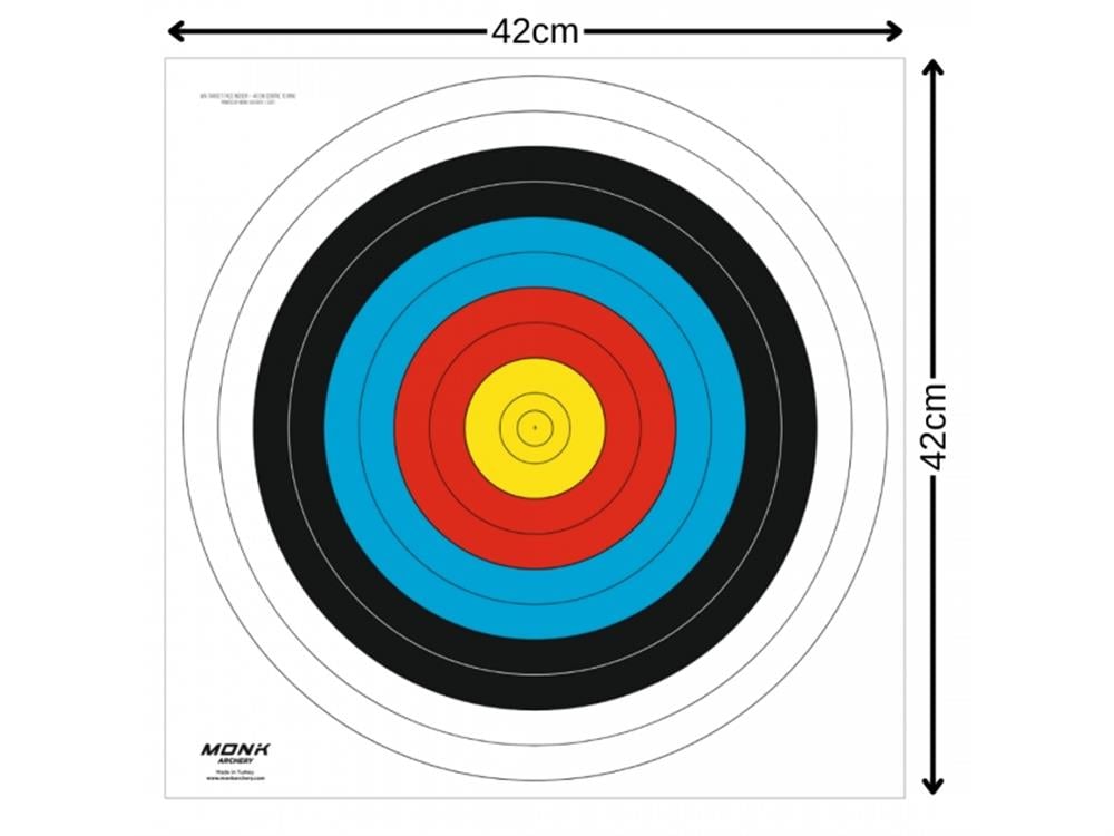 Monk Hedef Kağıdı 40 Cm 10 Halka
