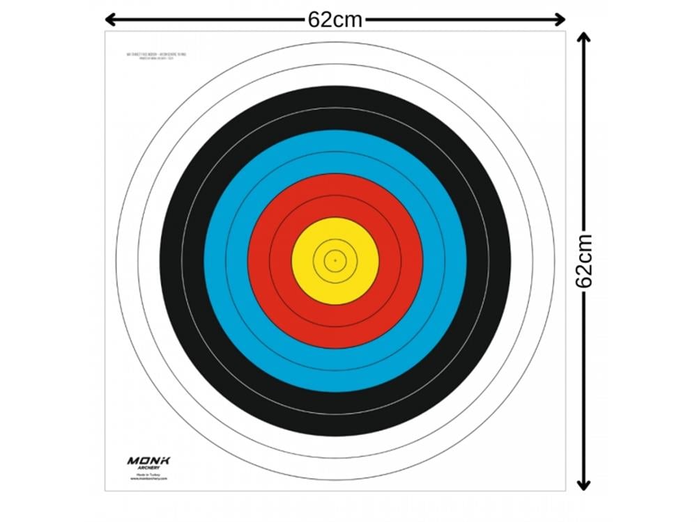 Monk Hedef Kağıdı 60 Cm 10 Halka