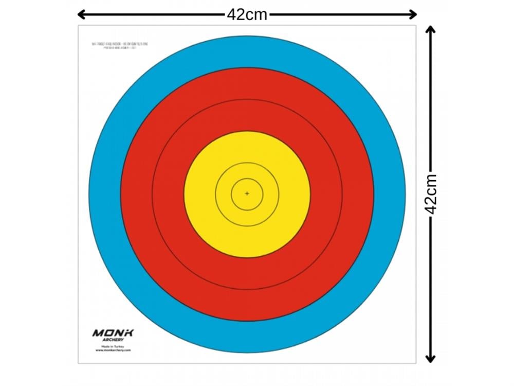 Monk Hedef Kağıdı  80 Cm 5 Halka