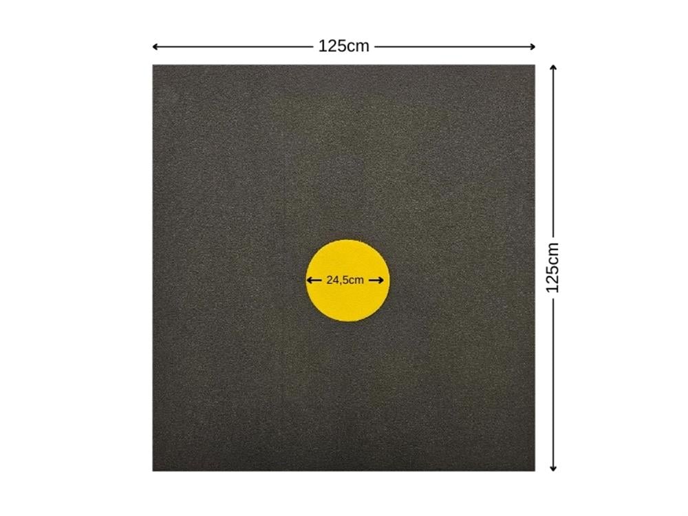 Monk Hedef Minderi XPE 125x125x25 cm 24,5 cm Göbekli