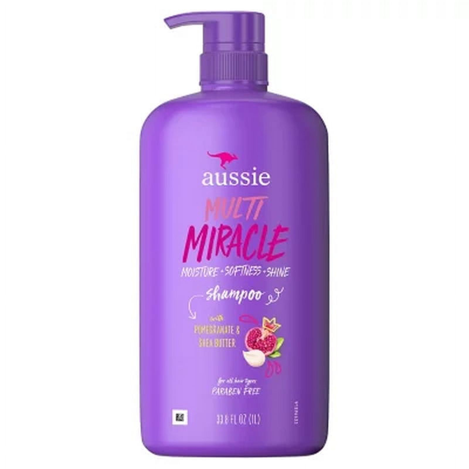 Aussie Multi Miracle Şampuan Nem + Yumuşaklık + Parlaklık, Bukleler İçin Harika, 1L