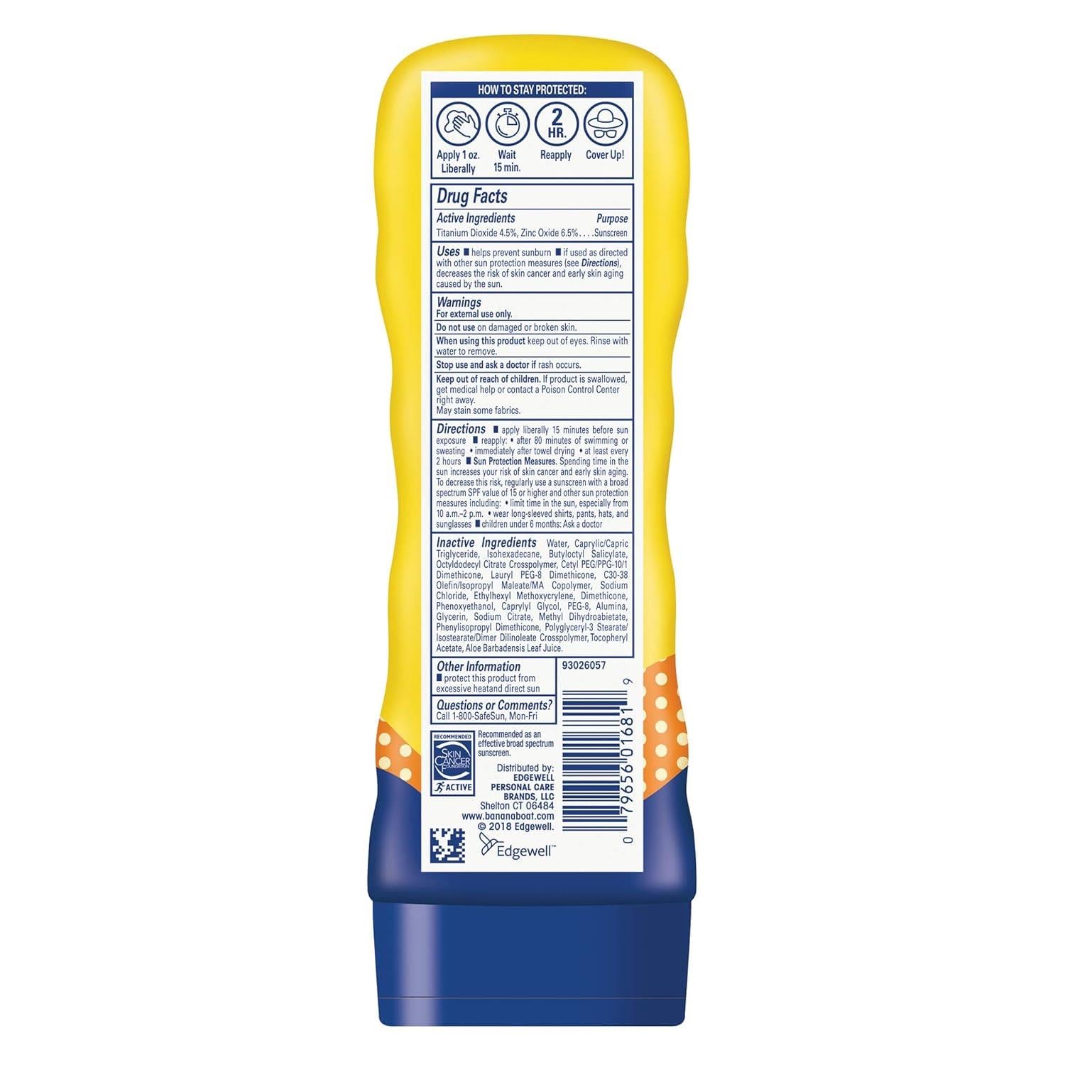 Banana Boat Kids Sport Tear-Free Sunscreen Spray, Kids Sport Çocuk Güneş Kremi - SPF 50 - 6oz, Lotion