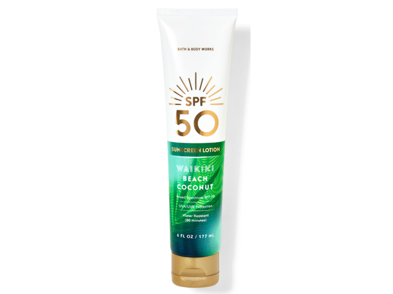 Bath & Body Works Waikiki Beach Coconut SPF 50 Güneş Losyonu 177 ML