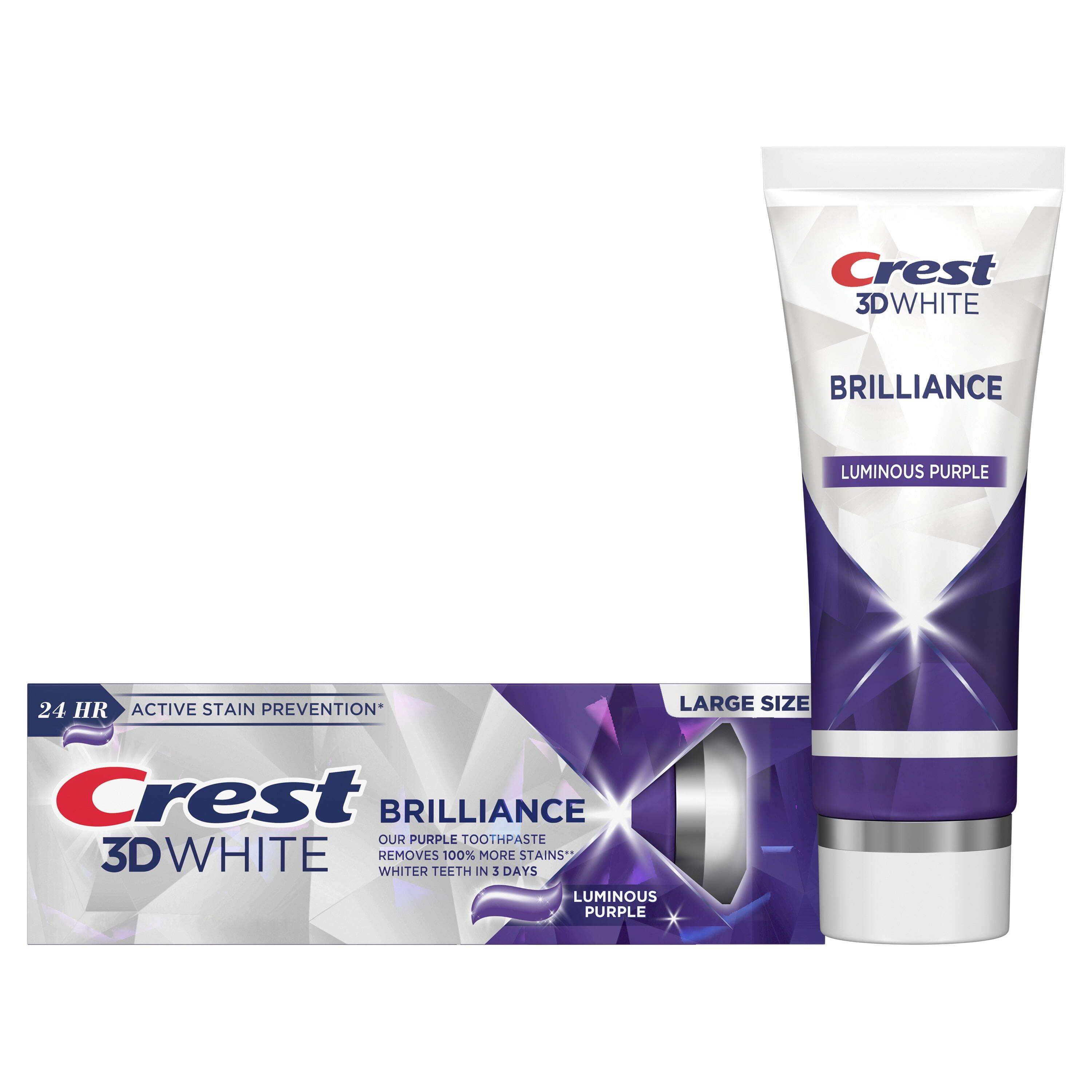 Crest 3D White Brilliance Luminous Purple Diş Beyazlatıcı Diş Macunu 130 gr