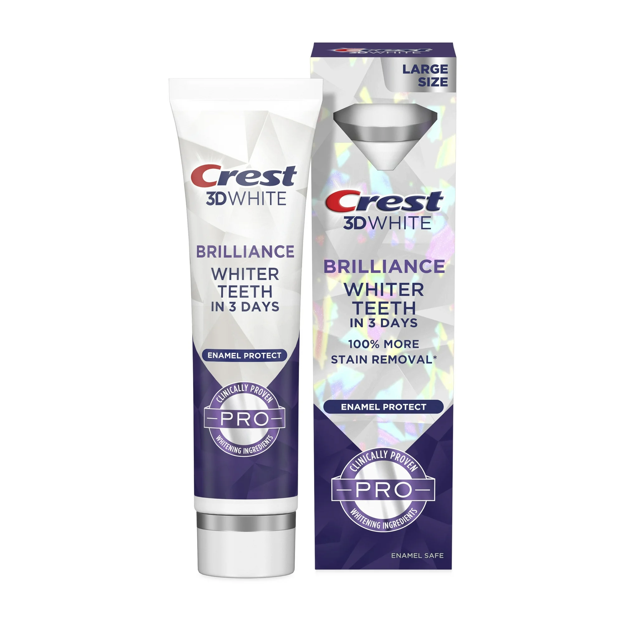 Crest 3D White Brilliance Pro Emaye Diş Beyazlatıcı Diş Macunu Koruyun,110g