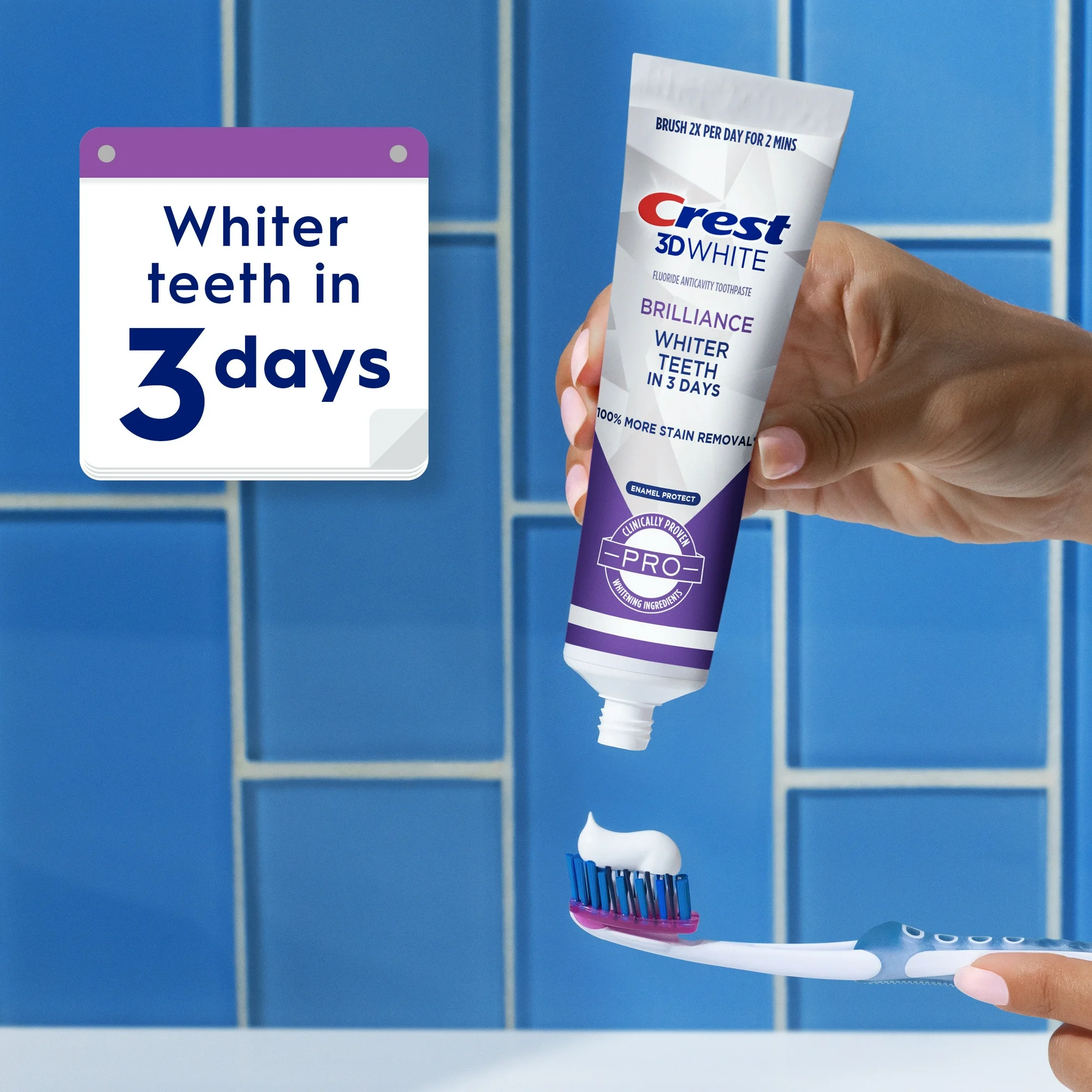 Crest 3D White Brilliance Pro Emaye Diş Beyazlatıcı Diş Macunu Koruyun,110g