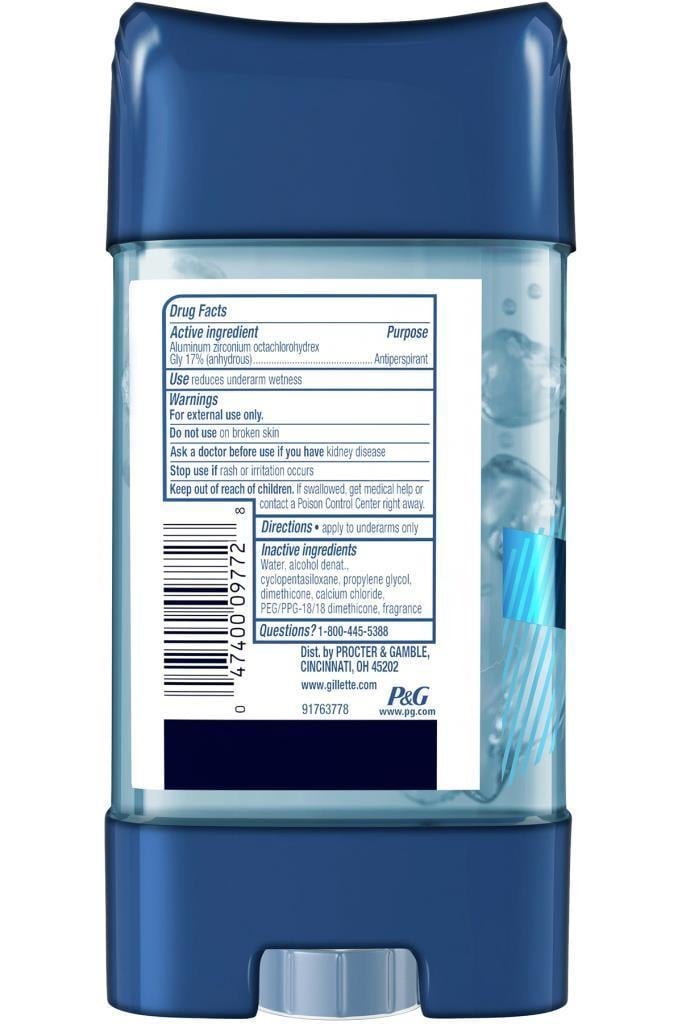 Gillette Clear Gel Advanced Cool Wave Deodorant 107 gr