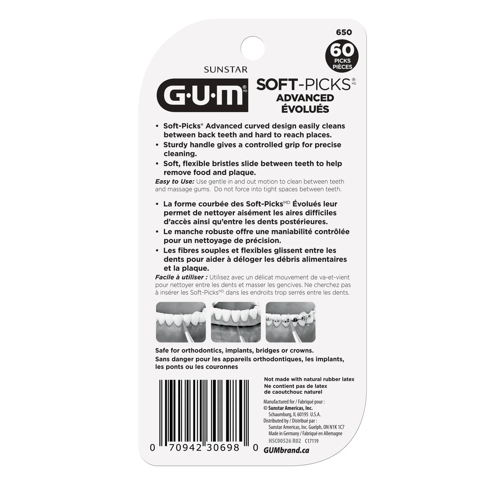 GUM Soft-Picks Advanced Dental Diş İpi Picks 60