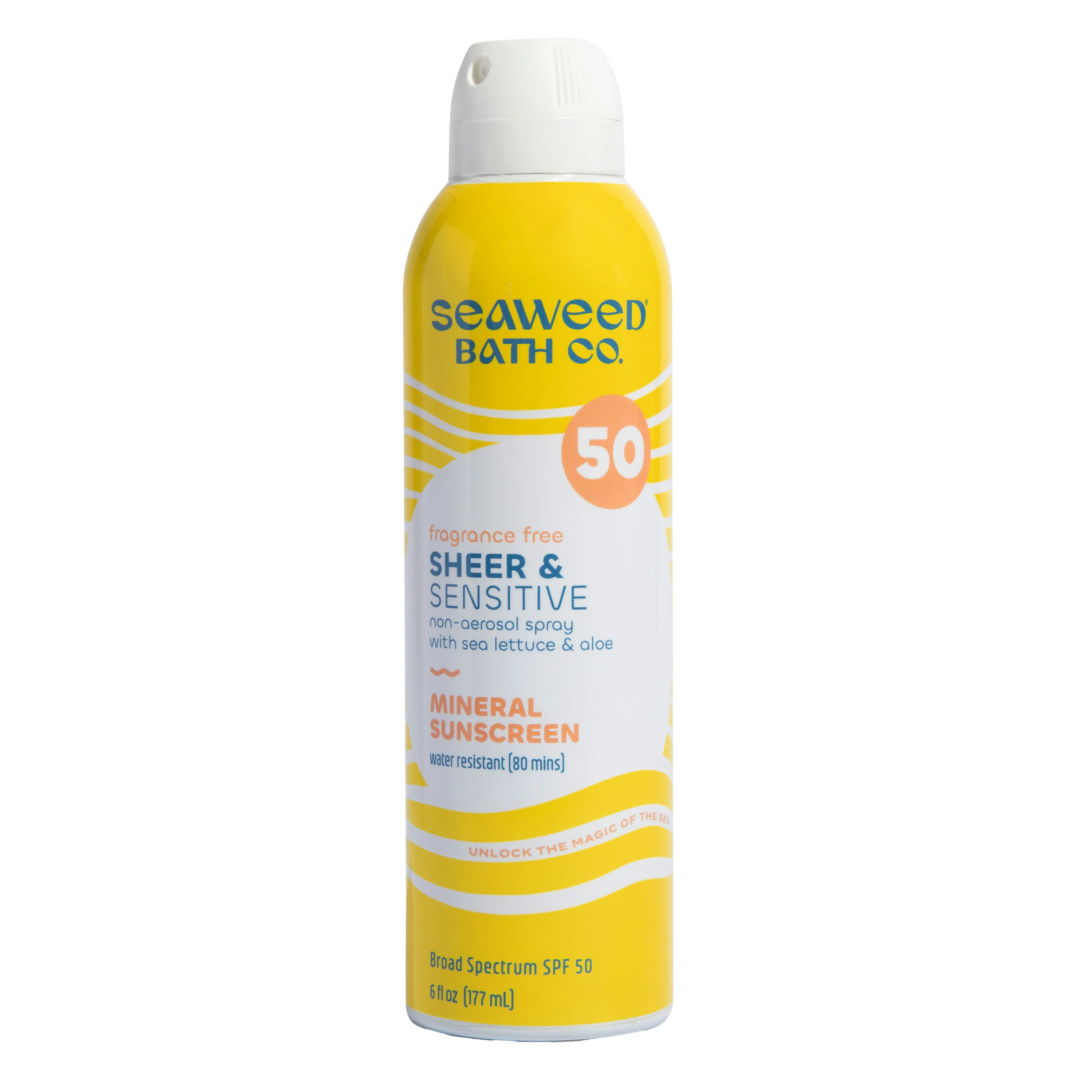 Seaweed Sheer&Sensıtıve Wıth Sea Lettuce&Aloe Mıneral Sunscreen SPF 50 177 ml