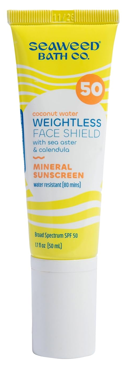 Seaweed Weıghtless Face Shıeld With Sea Aster&Calendula SPF 50 Mıneral Sunscreen 100 ml