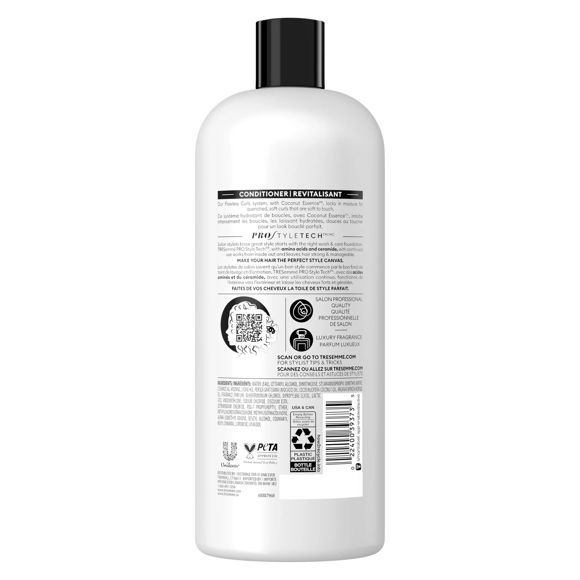 TRESemme Flawless Curls Deep Conditioner, Coconut Essence,828ml