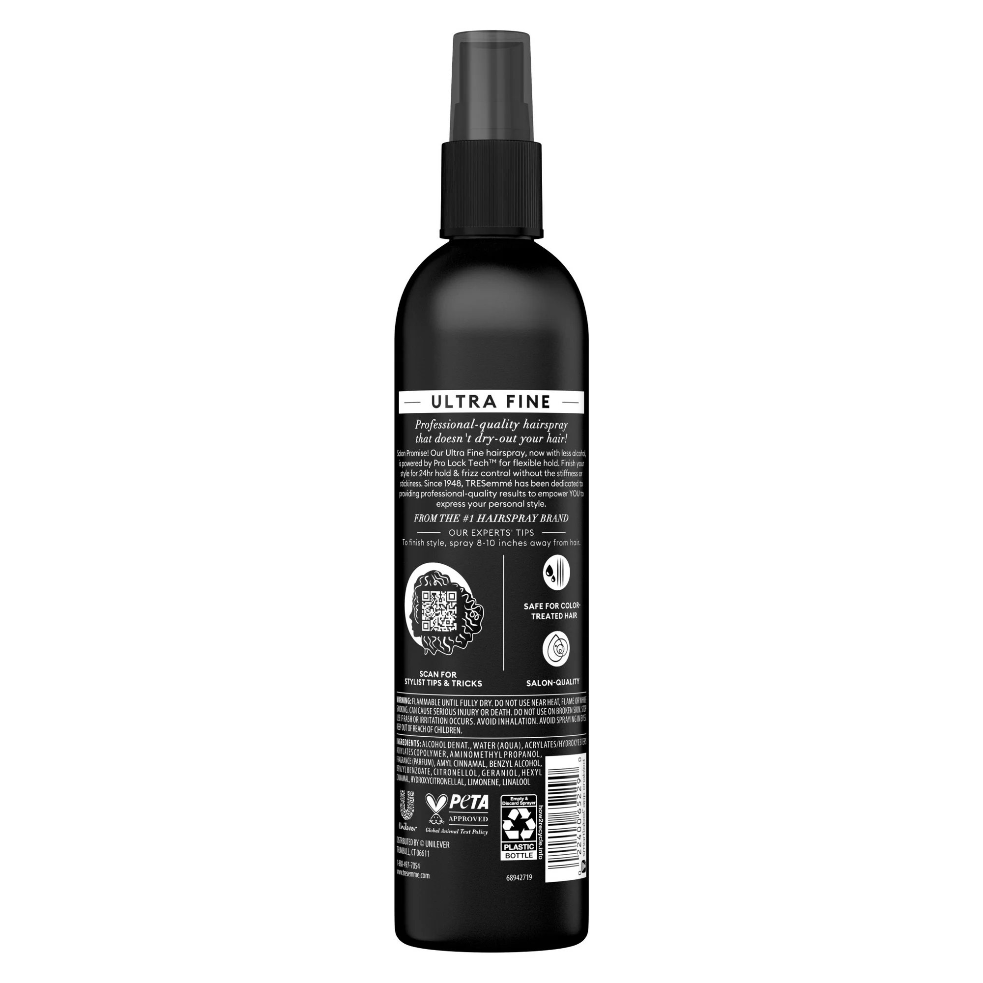 Tresemme Ultra Fine Frizz Control Flexible Hold Women's Hairspray Kadın Saç Spreyi 295 ml