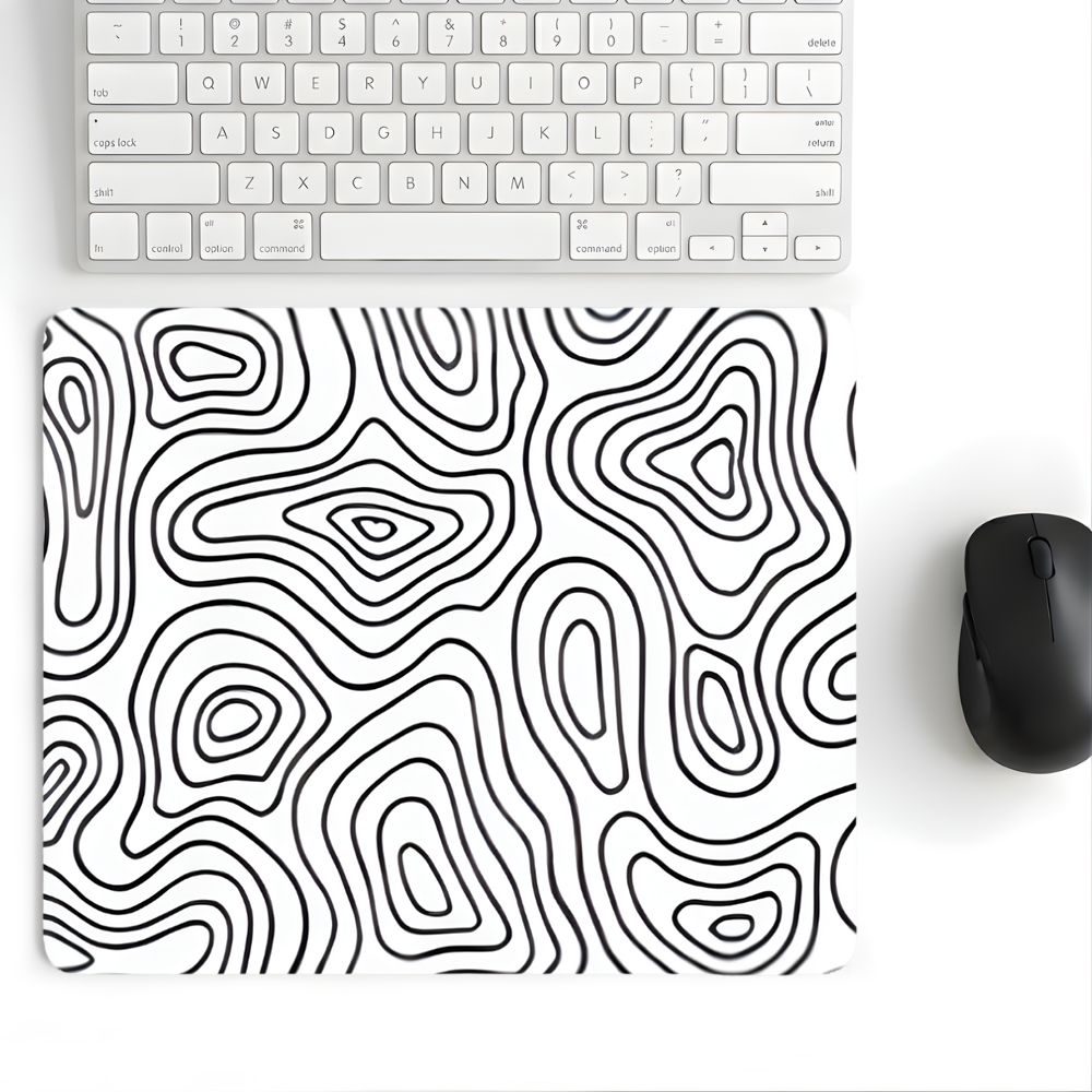 18x22 Cm Desenli Mouse Pad Baskılı Tasarımlı Mouse Pad,Ofis Aksesuarları Beyaz Typography