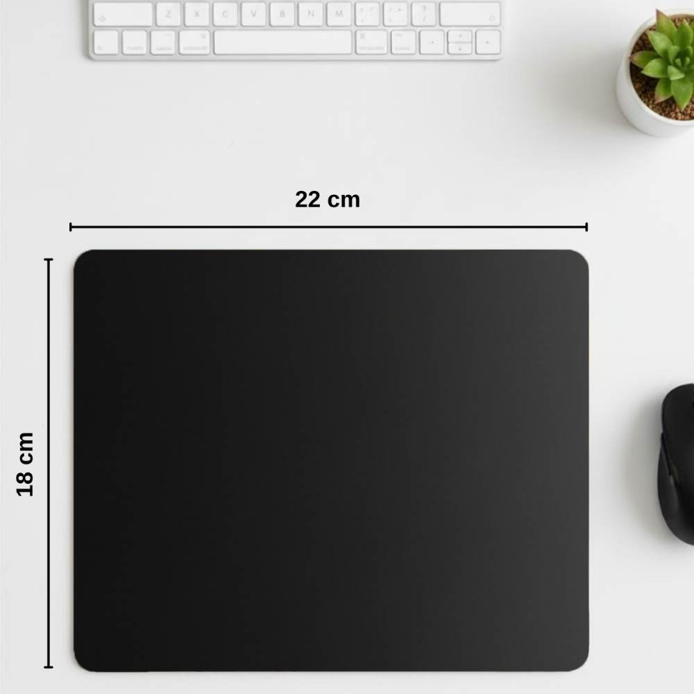 18x22 Cm Desenli Mouse Pad Baskılı Tasarımlı Mouse Pad,Ofis Aksesuarları Siyah