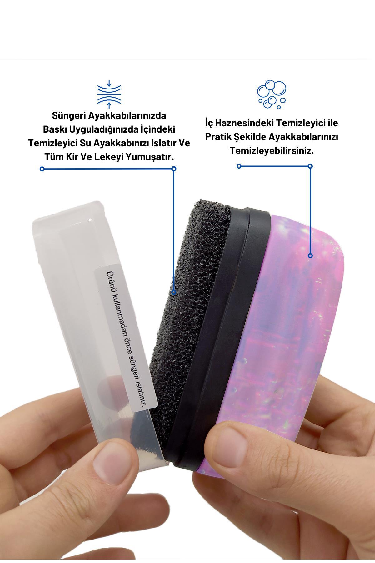 2 Adet Fast Clean Leke ve Kir Ayakkabı Temizleme Süngeri Spor Ayakkabı Temizleme Köpüğü 