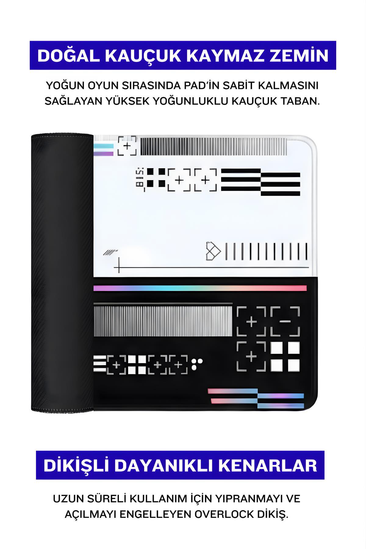 8 Farklı Model Dikişli Kenar 70x30 cm Dijital Oyuncu Gaming Mouse Pad