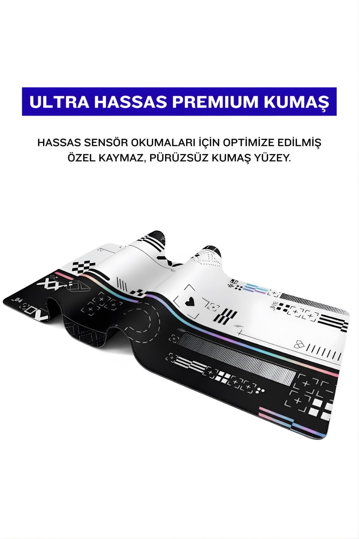 8 Farklı Model Dikişli Kenar 70x30 cm Dijital Oyuncu Gaming Mouse Pad