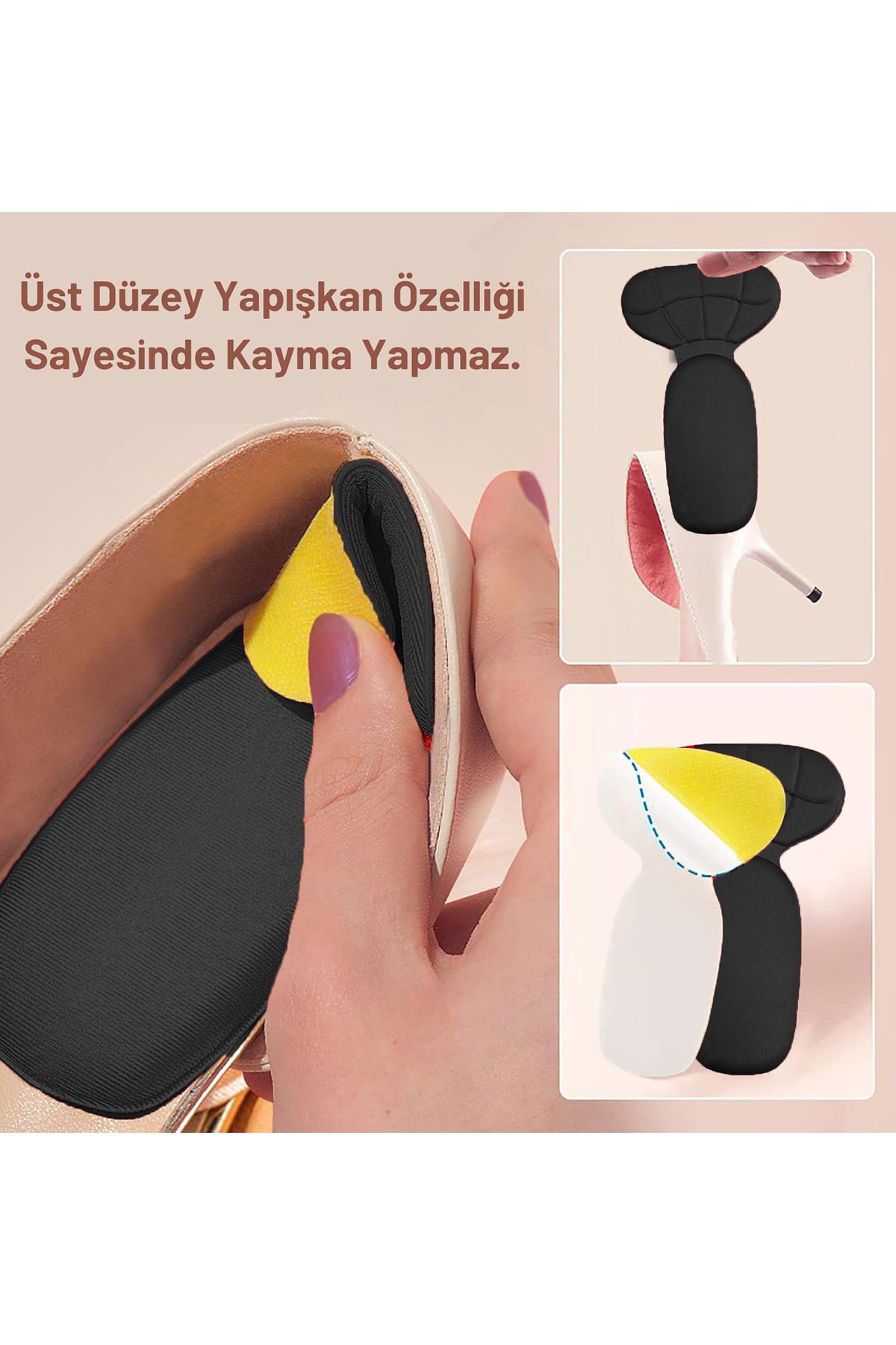 Ayakkabı Topuk Vurma Önleyici Ve Daraltma Pedi Ayak Koruyucu Aparat Topuk Süngeri 2 Çift