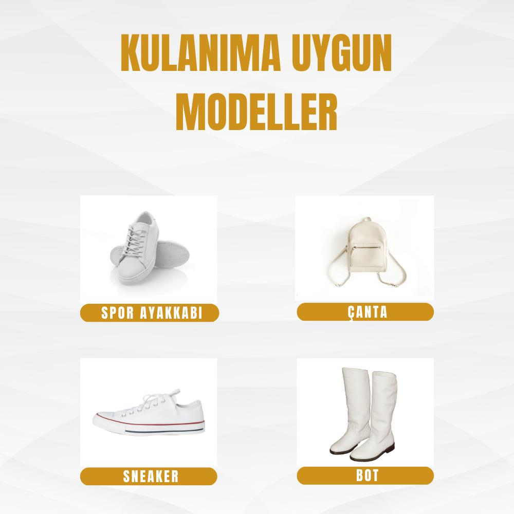 Beyaz Ayakkabı,Deri ve Kumaş Boyası,Sneaker Beyaz Ayakkabı Temizleyici,Deri,Kanvas Boya 75 ML