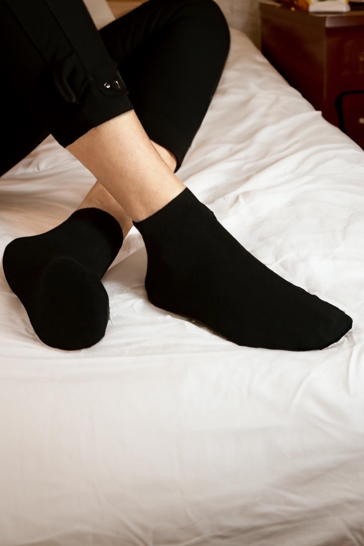 Bilek Boy Pamuklu Patik Çorap Unisex 6 Çift