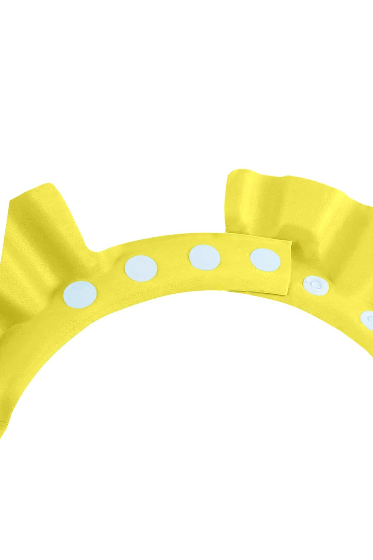 Black Deer Bebek Banyo Şapkası Ayarlanabilir Duş Başlığı Bebek Güneş Şapkası 0-6 Yaş