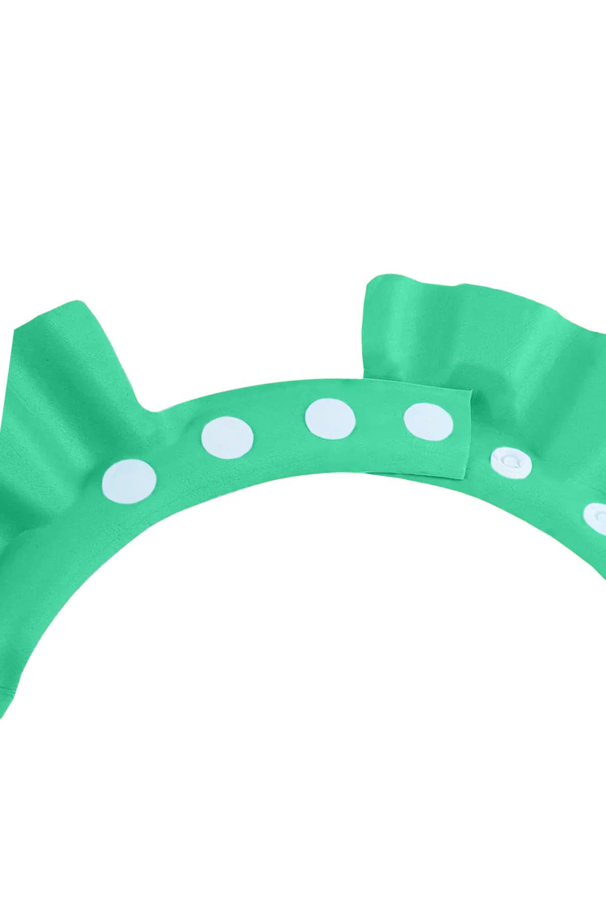 Black Deer Bebek Banyo Şapkası Ayarlanabilir Duş Başlığı Bebek Güneş Şapkası 0-6 Yaş