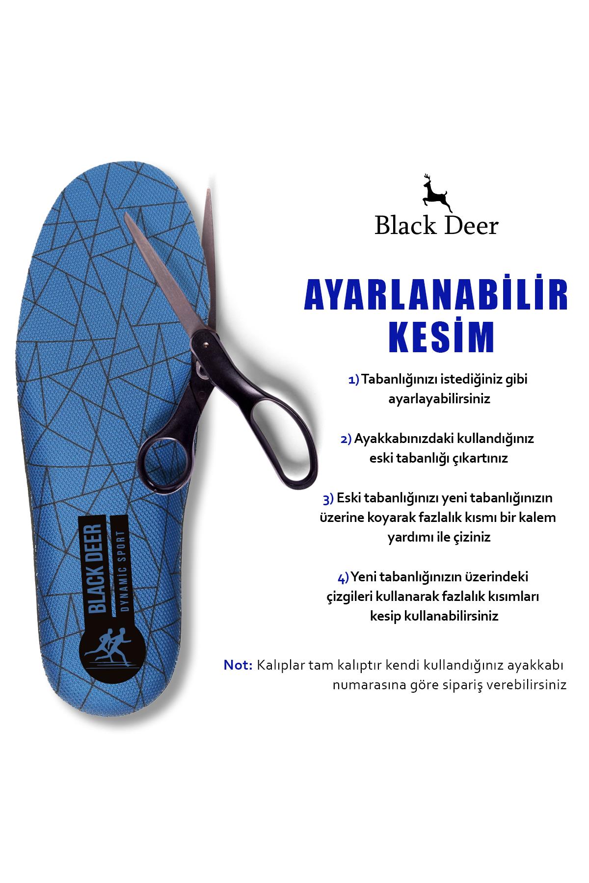 Black Deer Dynamic Sport Mavi-Triangle Ayakkabı İç Tabanlık