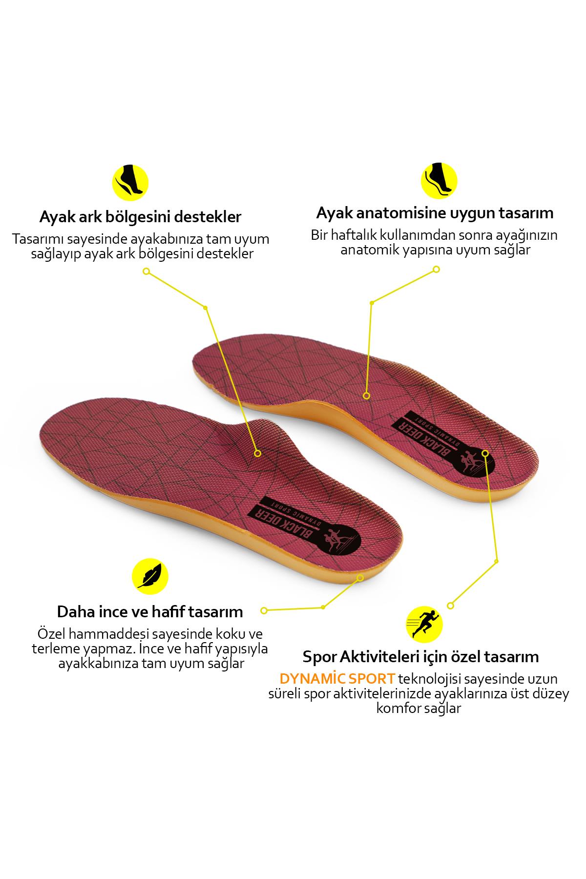 Black Deer Dynamic Sport Mor-Triangle Ayakkabı İç Tabanlık