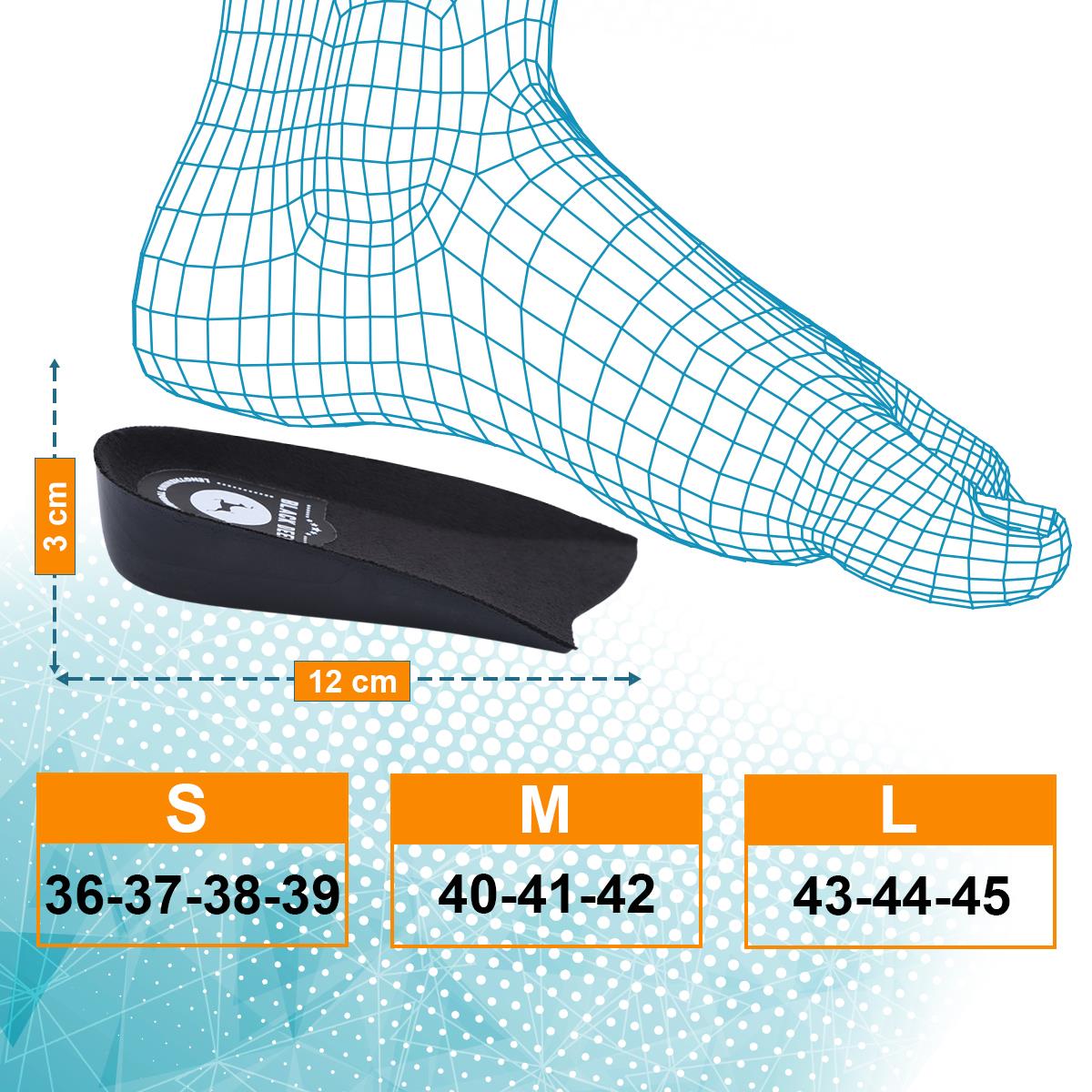 Black Deer Extender 3 Cm Siyah Boy Uzatıcı Tabanlık