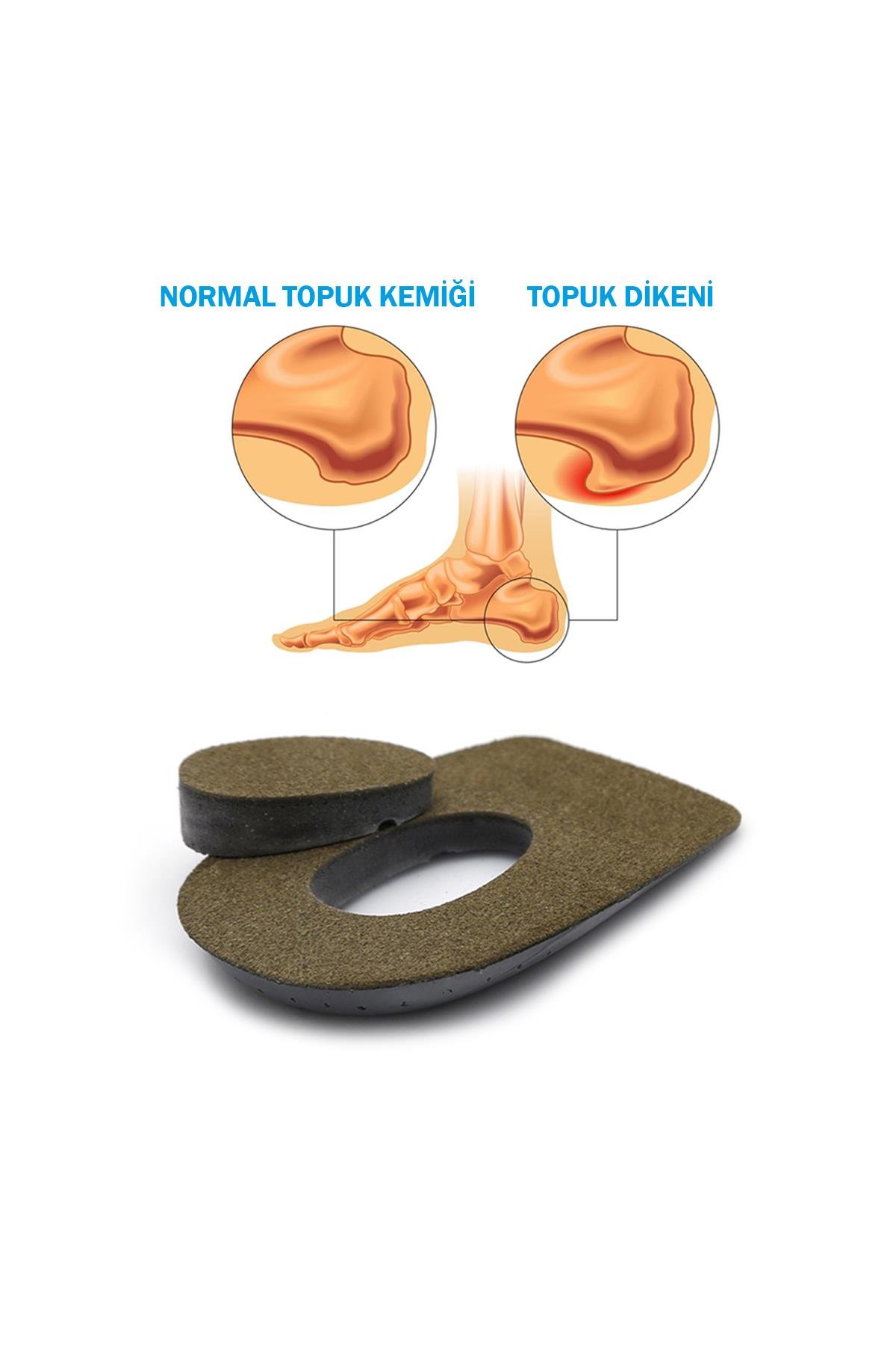 Black Deer Heelspur (Epin Topukluk) Haki Topuk Dikeni Tabanlık