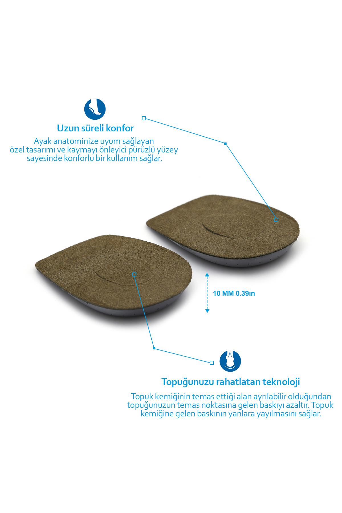 Black Deer Heelspur (Epin Topukluk) Haki Topuk Dikeni Tabanlık