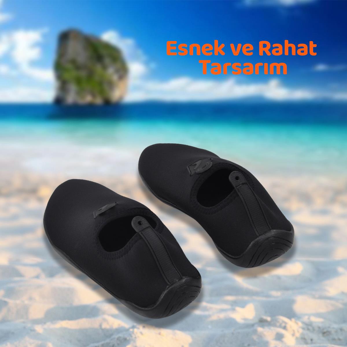 Black Deer Lab Siyah Çok Amaçlı Plaj ve Deniz Ayakkabısı