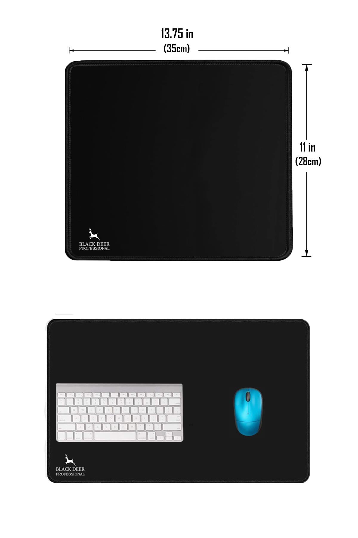 BLACK DEER Professional Siyah 35x28 Cm Orta Boy Gaming Mouse Pad